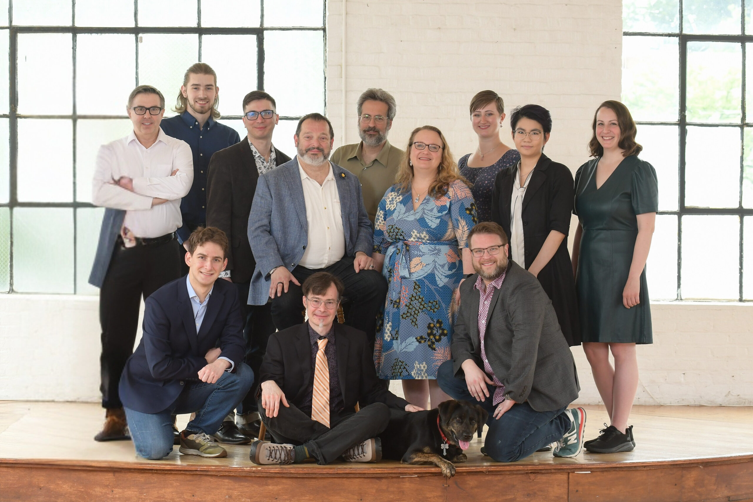 The team from Stages Consultants, theatre planning, design, acoustics