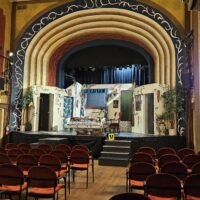Stage of the Garfield Center for the Arts as seen from the house